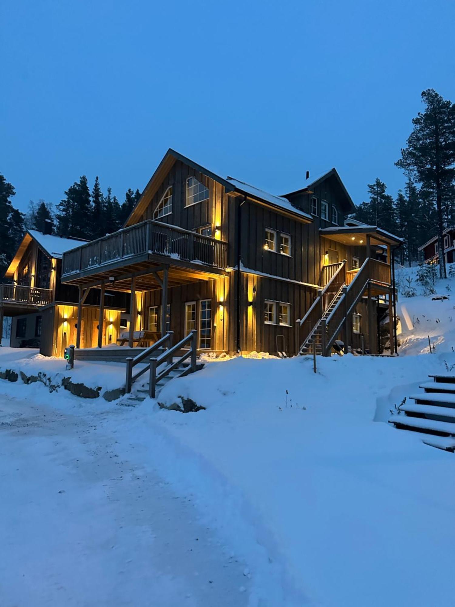 Modern Stuga Med Ski Lodge Kaensla Jarvso Ngoại thất bức ảnh